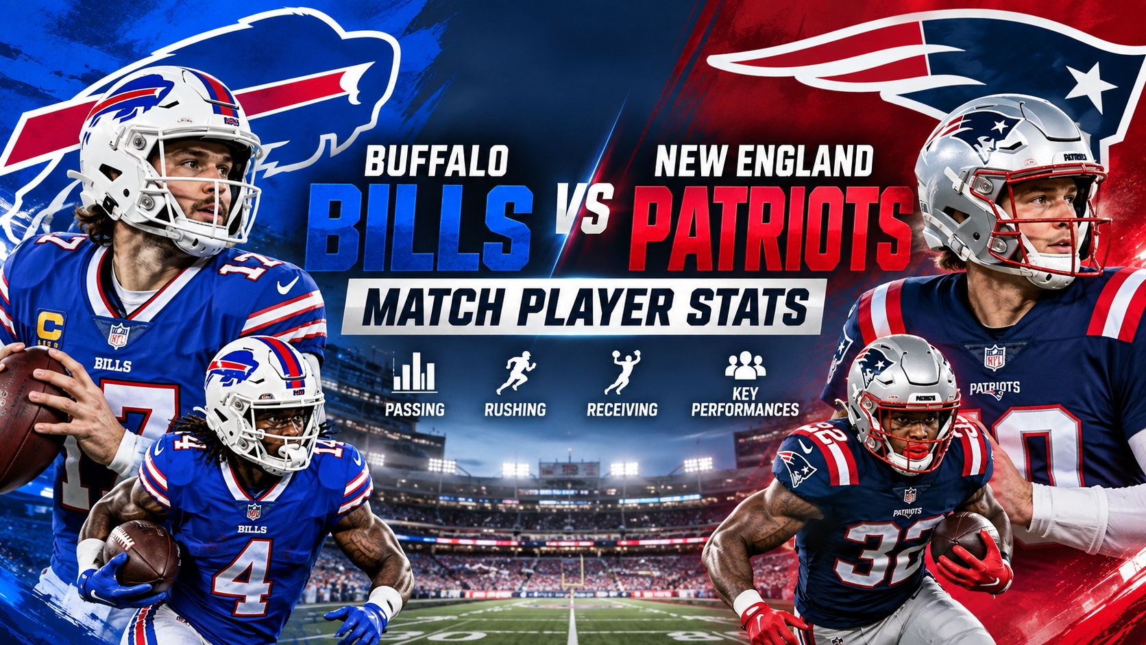 buffalo bills vs new england patriots match player stats