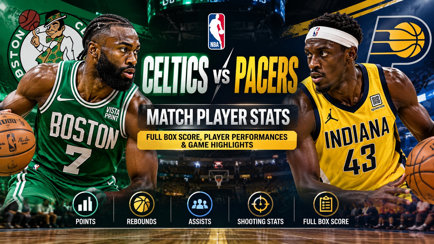 celtics vs pacers match player stats
