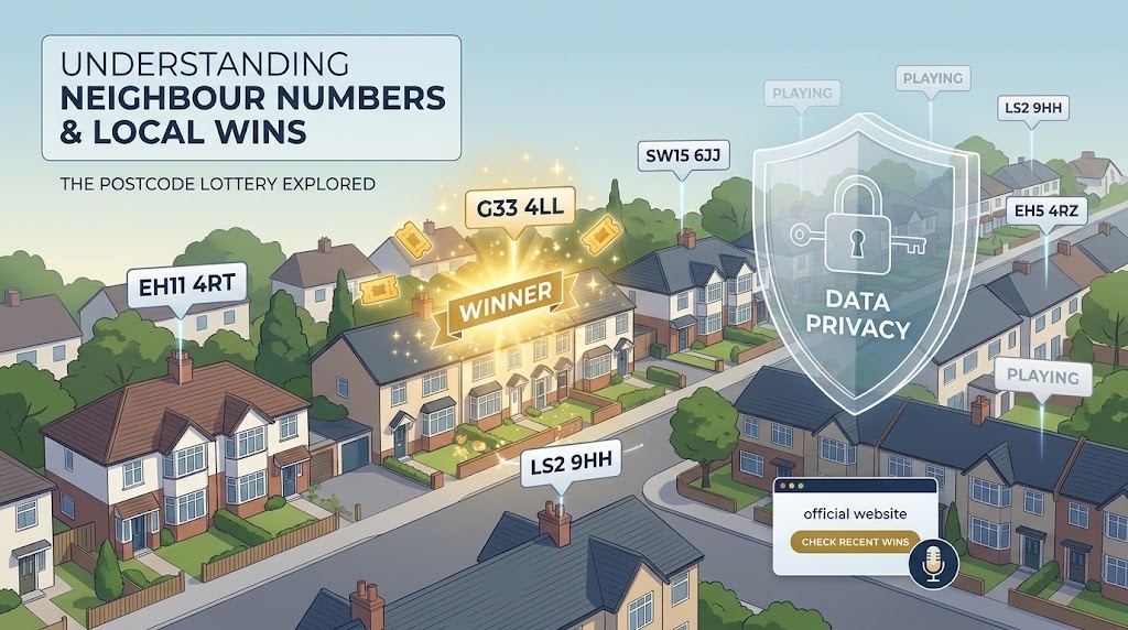 how many of my neighbours are in the postcode lottery