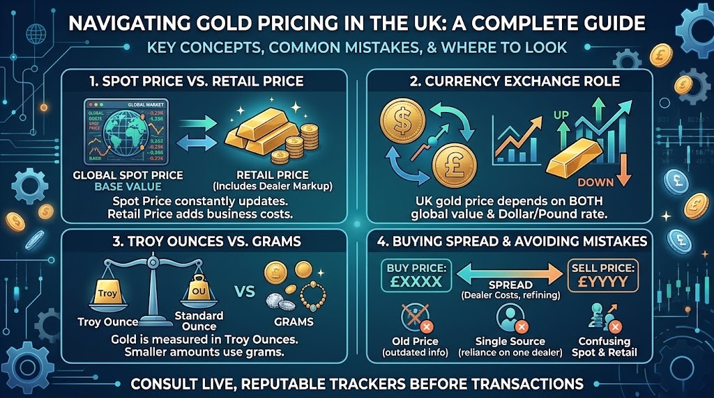 how much is 1 ounce of gold worth uk today