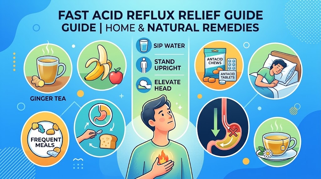 how to get rid of acid reflux fast